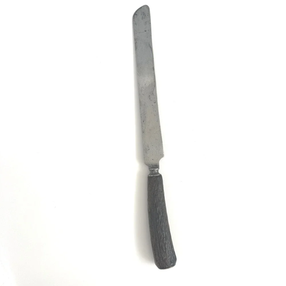 Antique John Nowill & Son Sheffield England Knife Natural Antler Handle 13.5